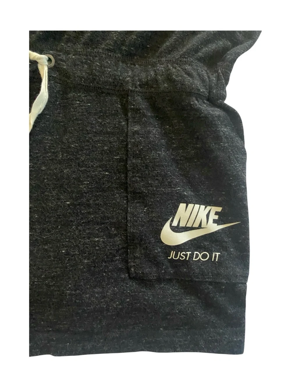 Nike Charcoal Gray Racerback Romper with Drawstring-size large